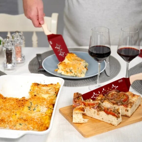 Kuhn Rikon Slice & Serve Knives Set of 2 with Sheaths K65363 NEW AQUA/LIME - Picture 4 of 6